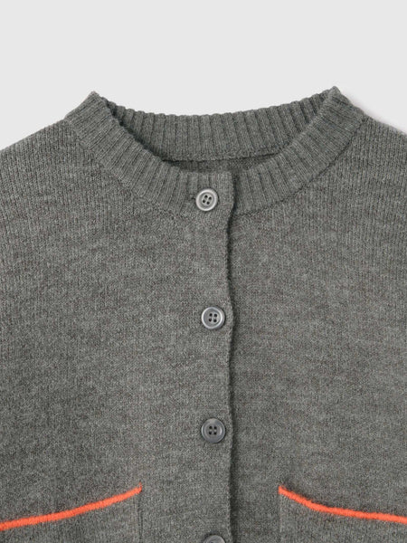 アルパカタッチダブルフェイスニットカーディガン≪手洗い可能≫