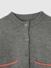 アルパカタッチダブルフェイスニットカーディガン≪手洗い可能≫