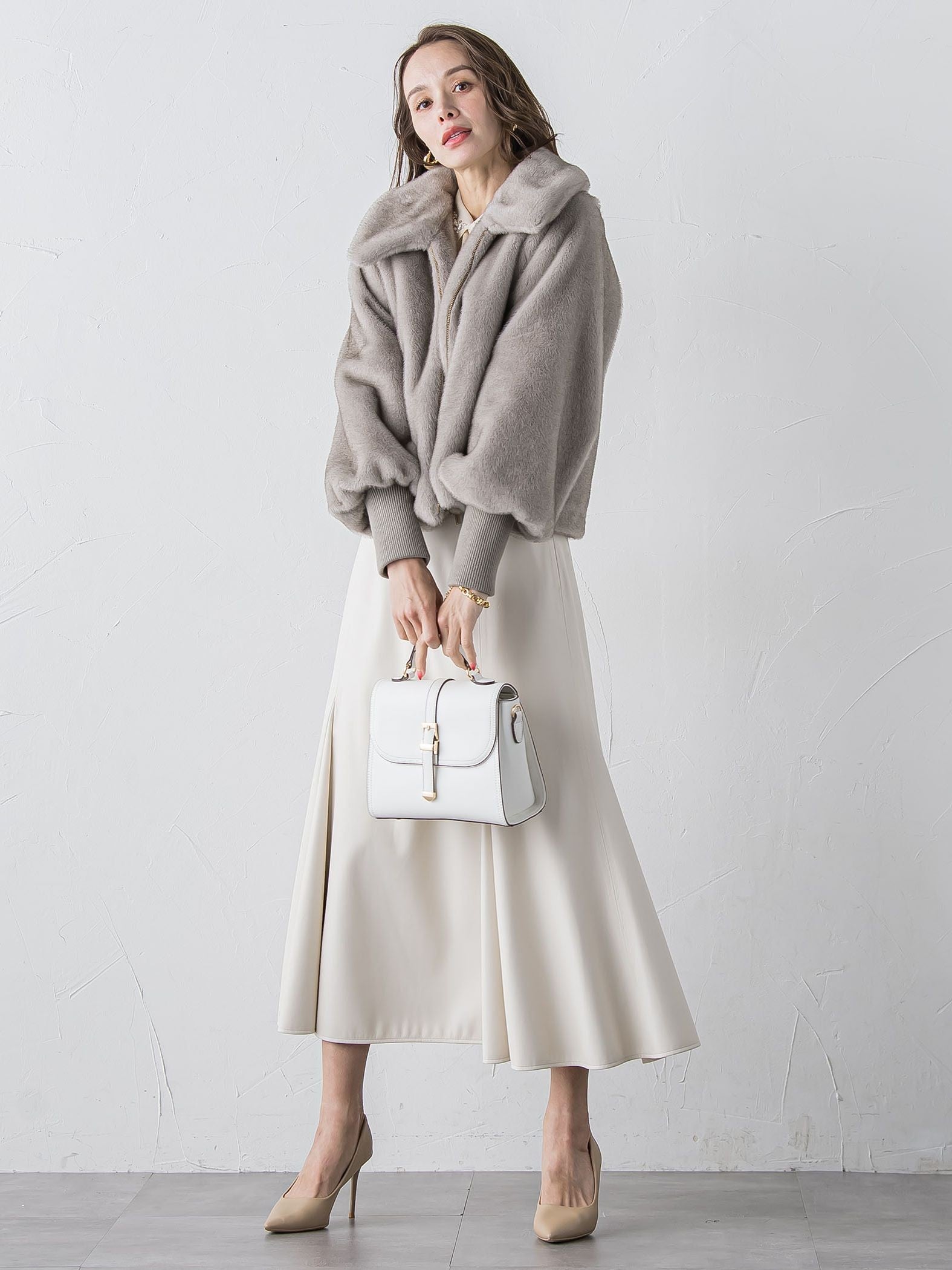 フェイクレザーマーメイドスカート