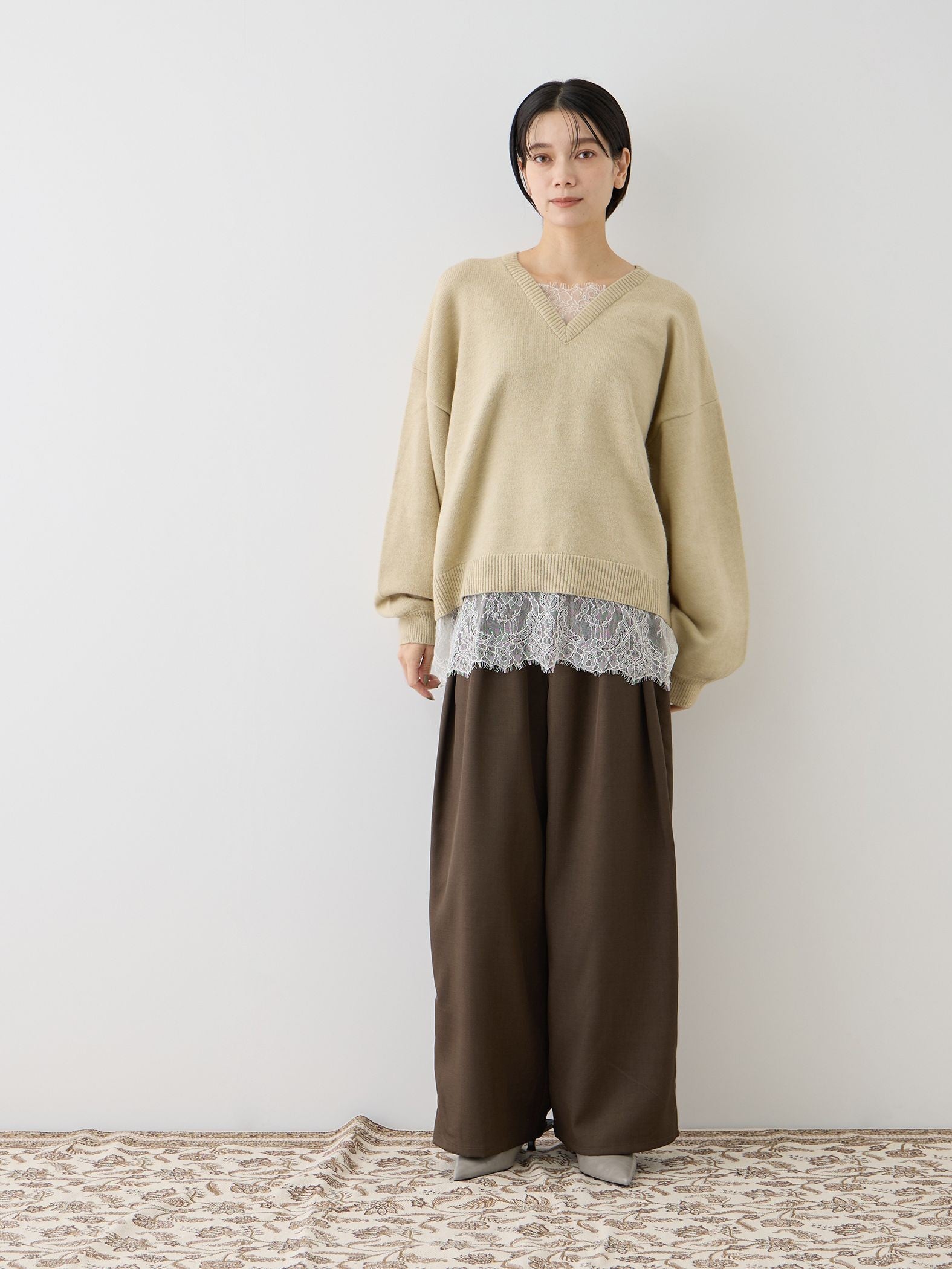 エステルツイルタックパンツ