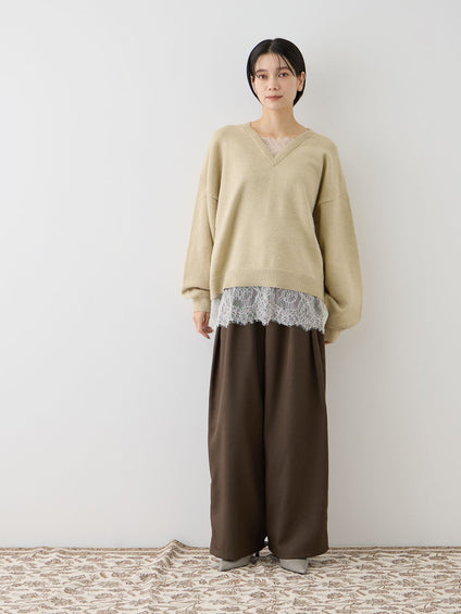 エステルツイルタックパンツ