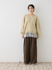 エステルツイルタックパンツ