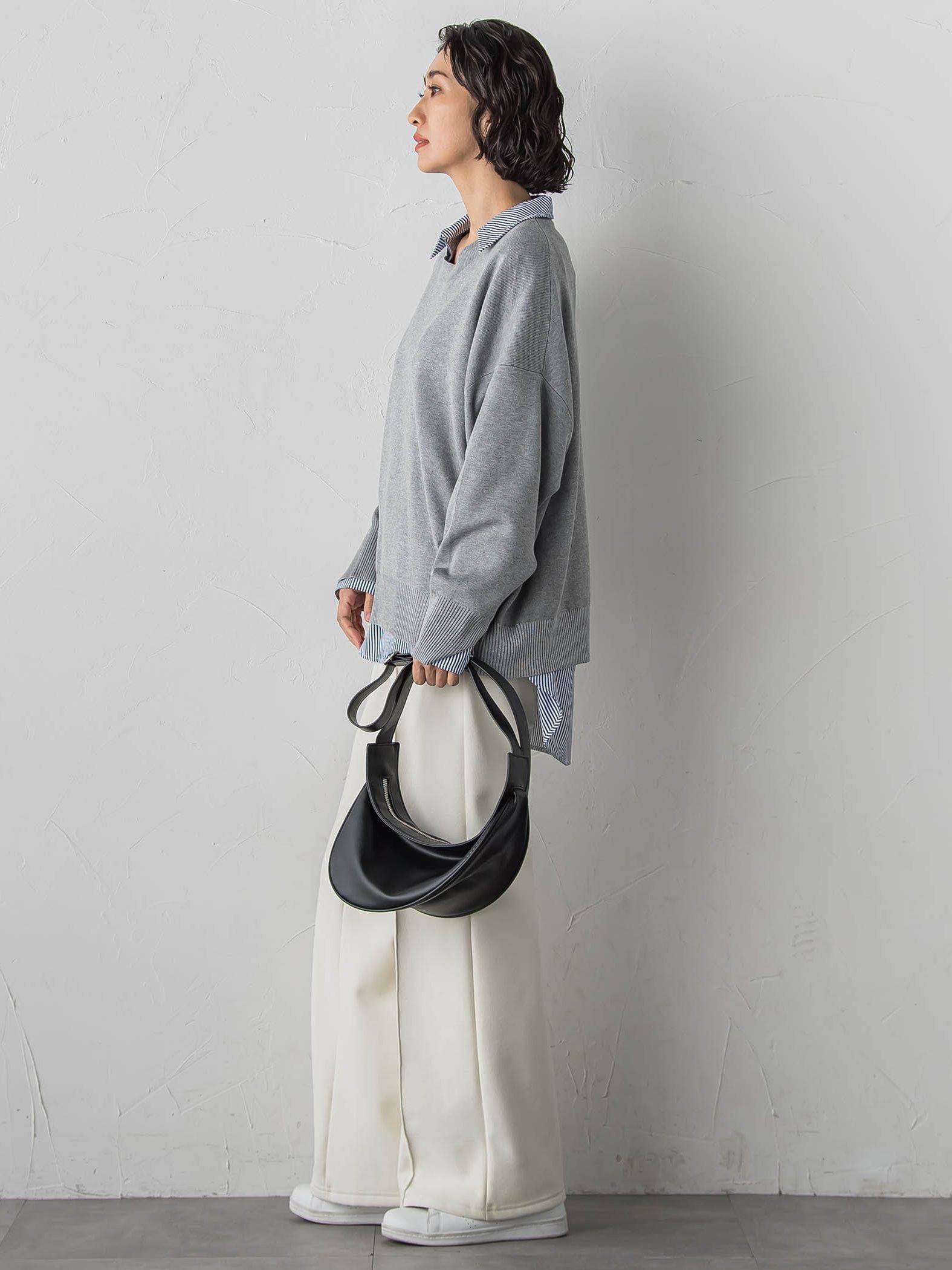 【WEB限定】”3コーデが叶う2点セット”ニット×シャツ