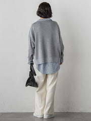 【WEB限定】”3コーデが叶う2点セット”ニット×シャツ