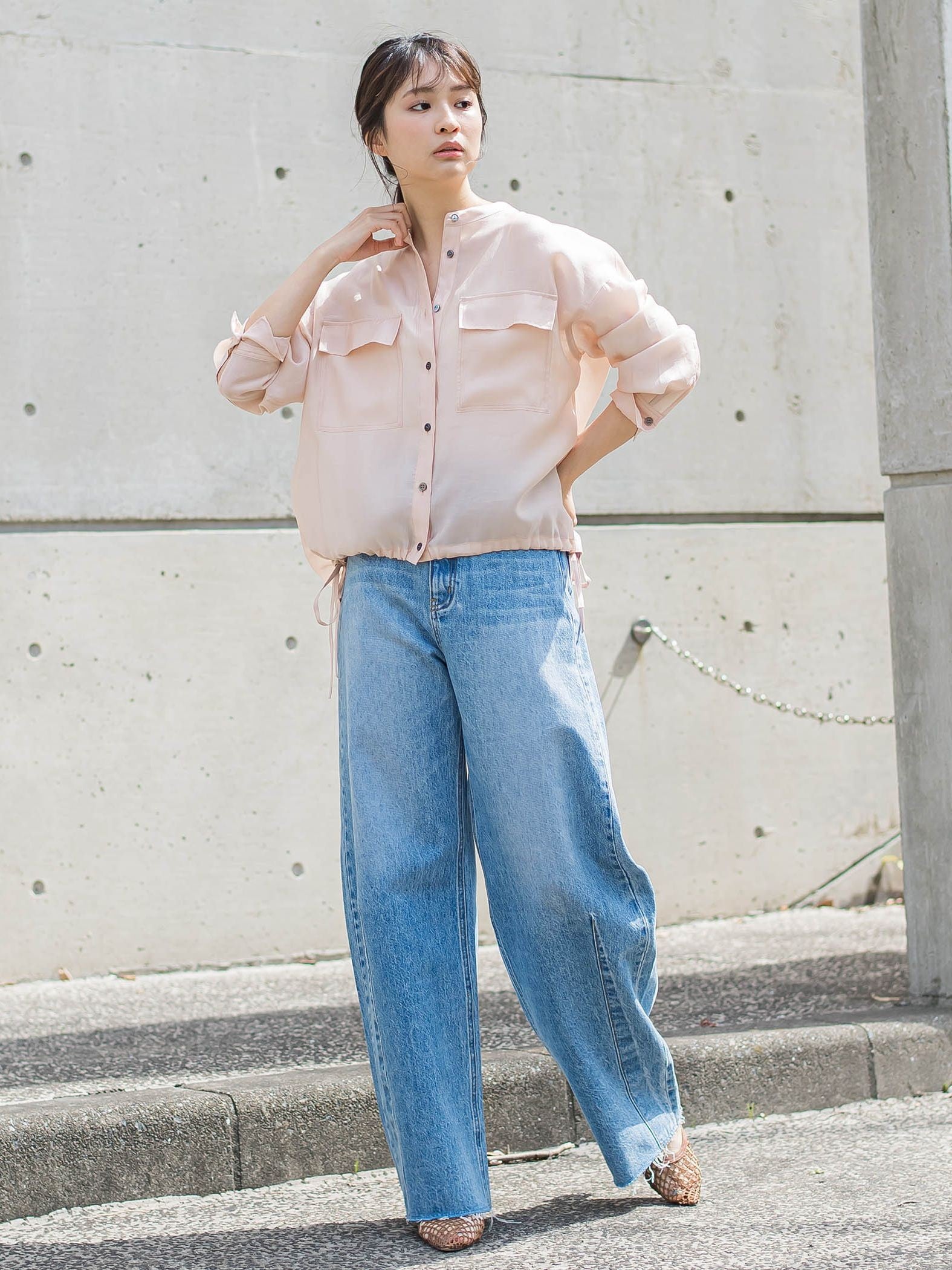 セミシアードロストブラウス≪手洗い可能≫