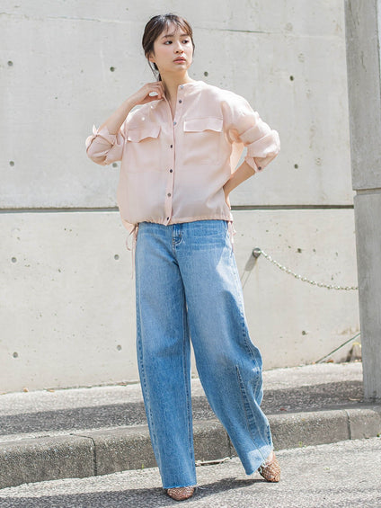 セミシアードロストブラウス≪手洗い可能≫