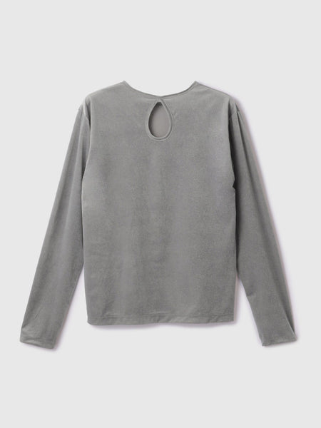 シアーベロアロングスリーブカットソー【日本製】