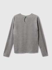 シアーベロアロングスリーブカットソー【日本製】