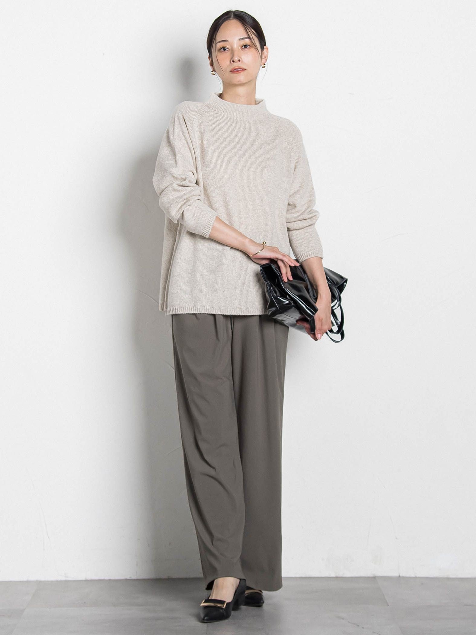 【WEB限定】Active Beautyワイドパンツ≪洗濯機で洗える≫