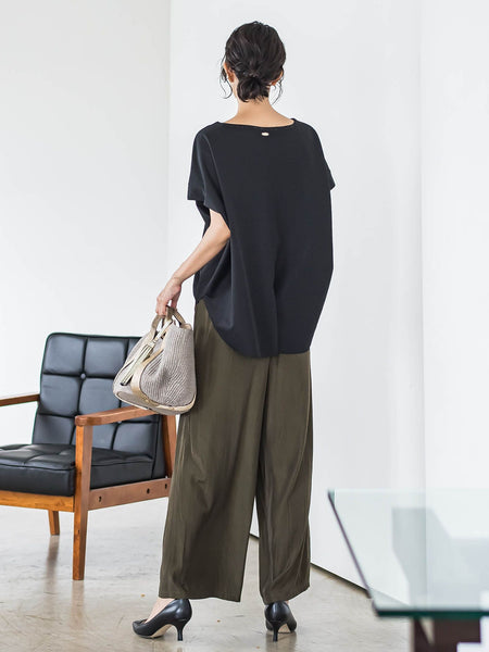 【WEB限定】ゆったりシルエットカットソー≪洗濯機で洗える≫