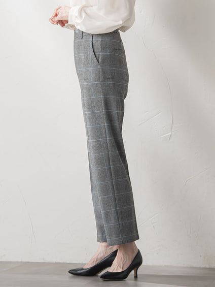 【大きいサイズ】ピクシエスタストレートパンツ≪洗濯機で洗える≫