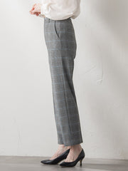 【大きいサイズ】ピクシエスタストレートパンツ≪洗濯機で洗える≫