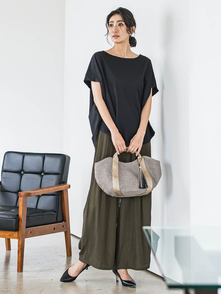 【WEB限定】ゆったりシルエットカットソー≪洗濯機で洗える≫