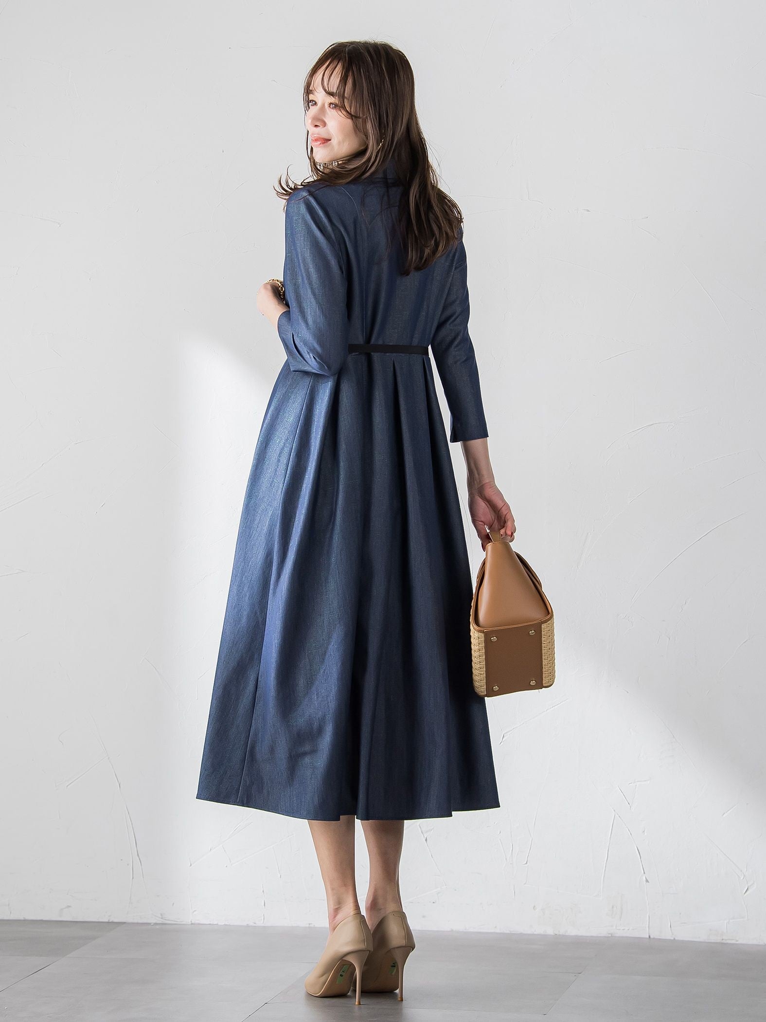 オーロララメデニムワンピース