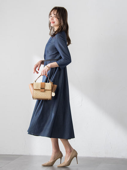 オーロララメデニムワンピース