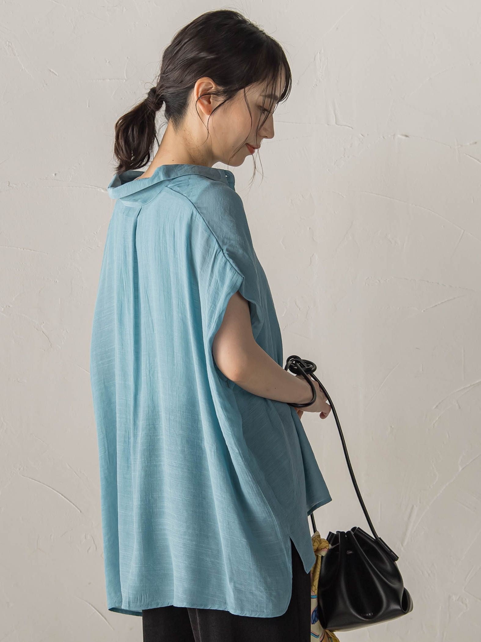 【WEB限定カラーあり】ドルマンブラウス+タンクSET
