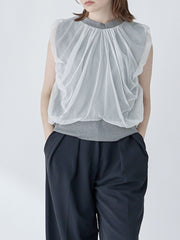 Chulle gather tops 【日本製】≪手洗い可能≫