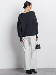 ホールガーメントガーターニット≪洗える≫