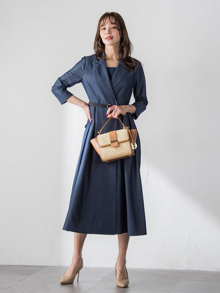 オーロララメデニムワンピース