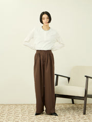 ヘンリーネックレイヤードTシャツ