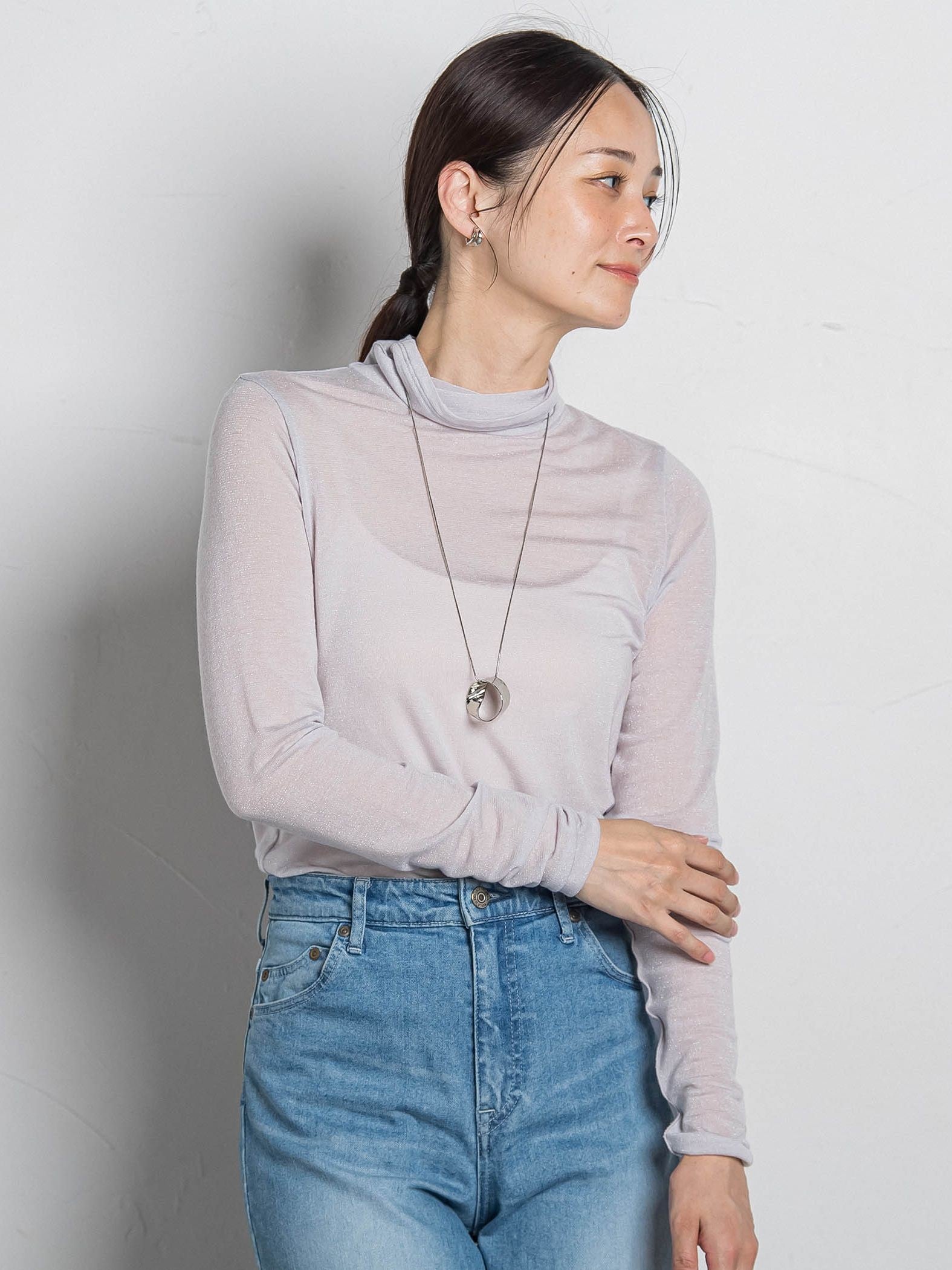 カシミヤシルクシアーラメタートル≪WEB限定カラー/手洗い可能≫