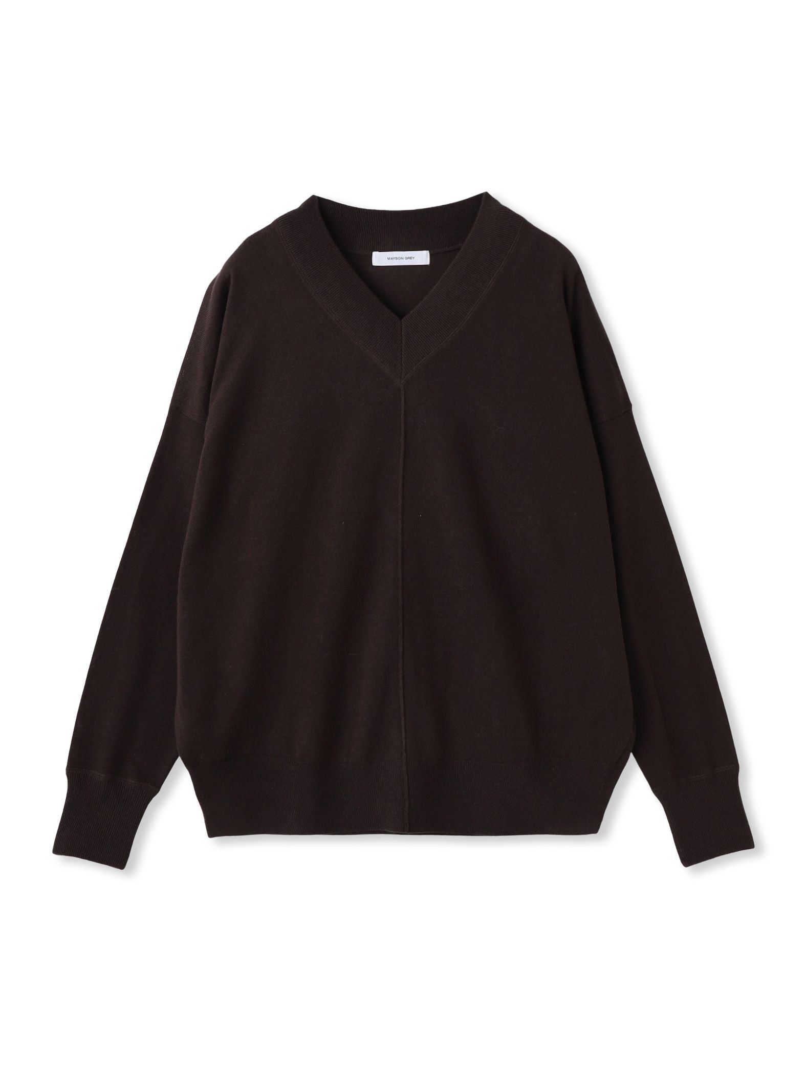 シルクカシミヤVネックコクーンニットプルオーバー≪手洗い可能≫