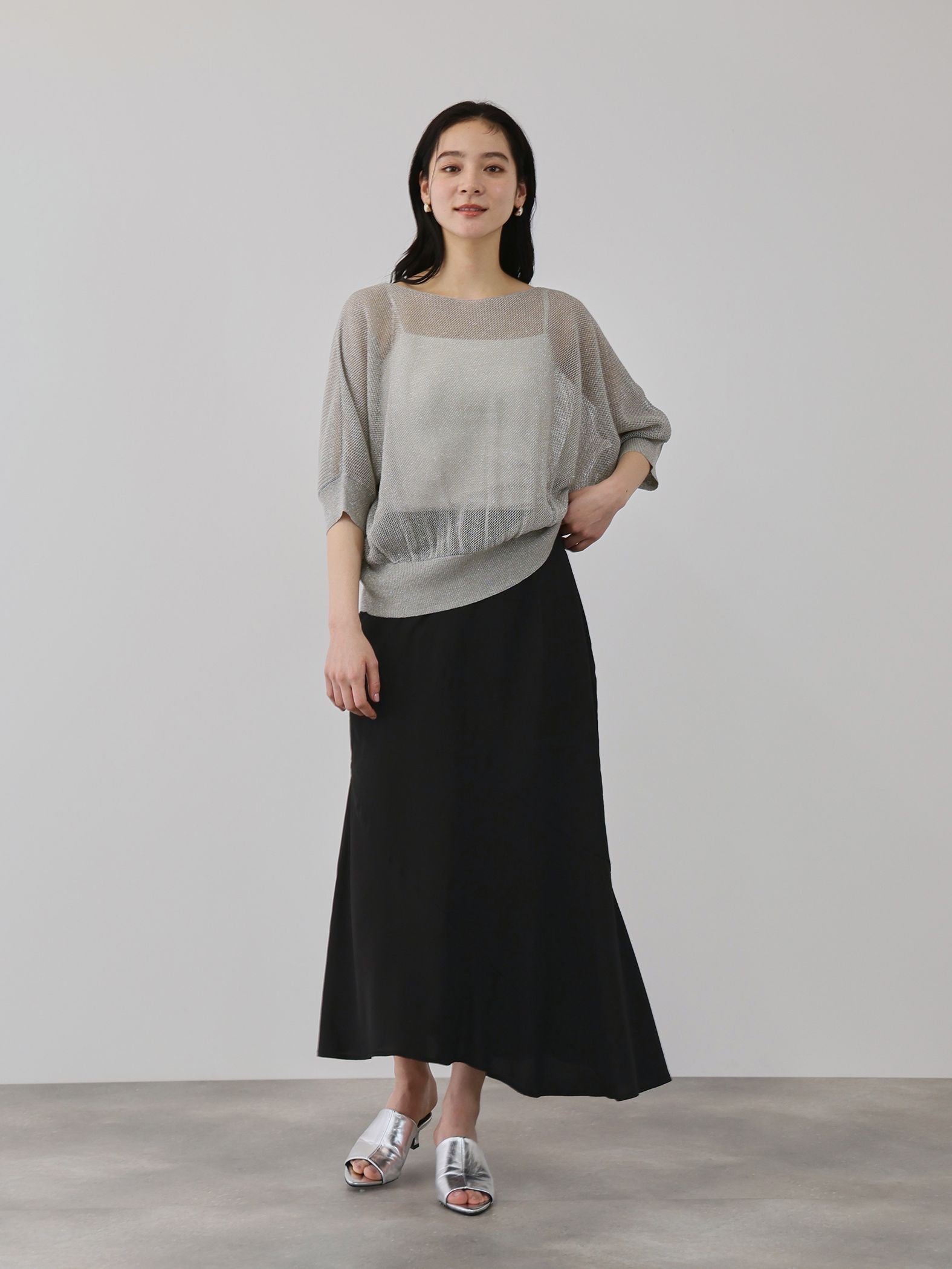 デシンバイアスマーメイドスカート