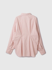 《きちんと映え》ストライプウエストタックシャツ