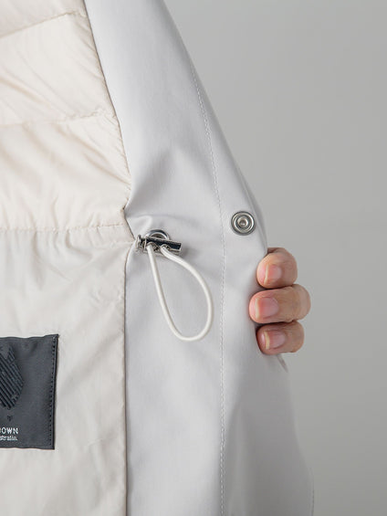 【大きいサイズ】パーテーションダウンロングコート