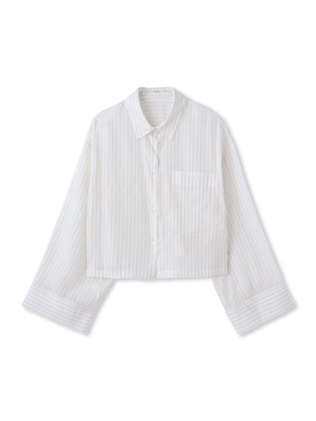 LYOCELL DOBBY STRIPEシャツ