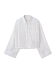 LYOCELL DOBBY STRIPEシャツ