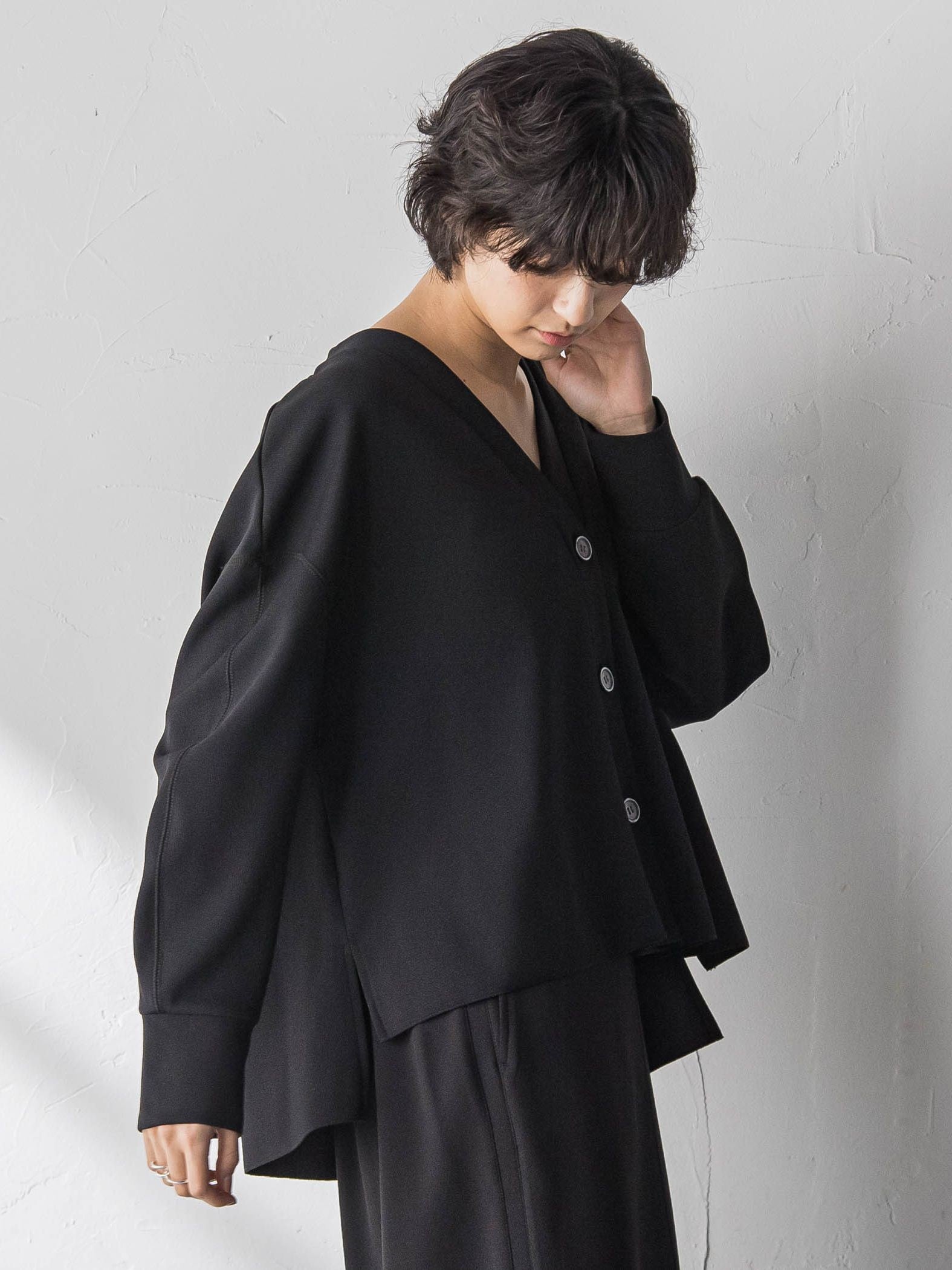 【えらべるSETUP】叶えるカットカーディガン≪手洗い可能≫