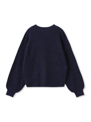 【WEB限定カラーあり】ラメボトルネックプルオーバー≪手洗い可能≫