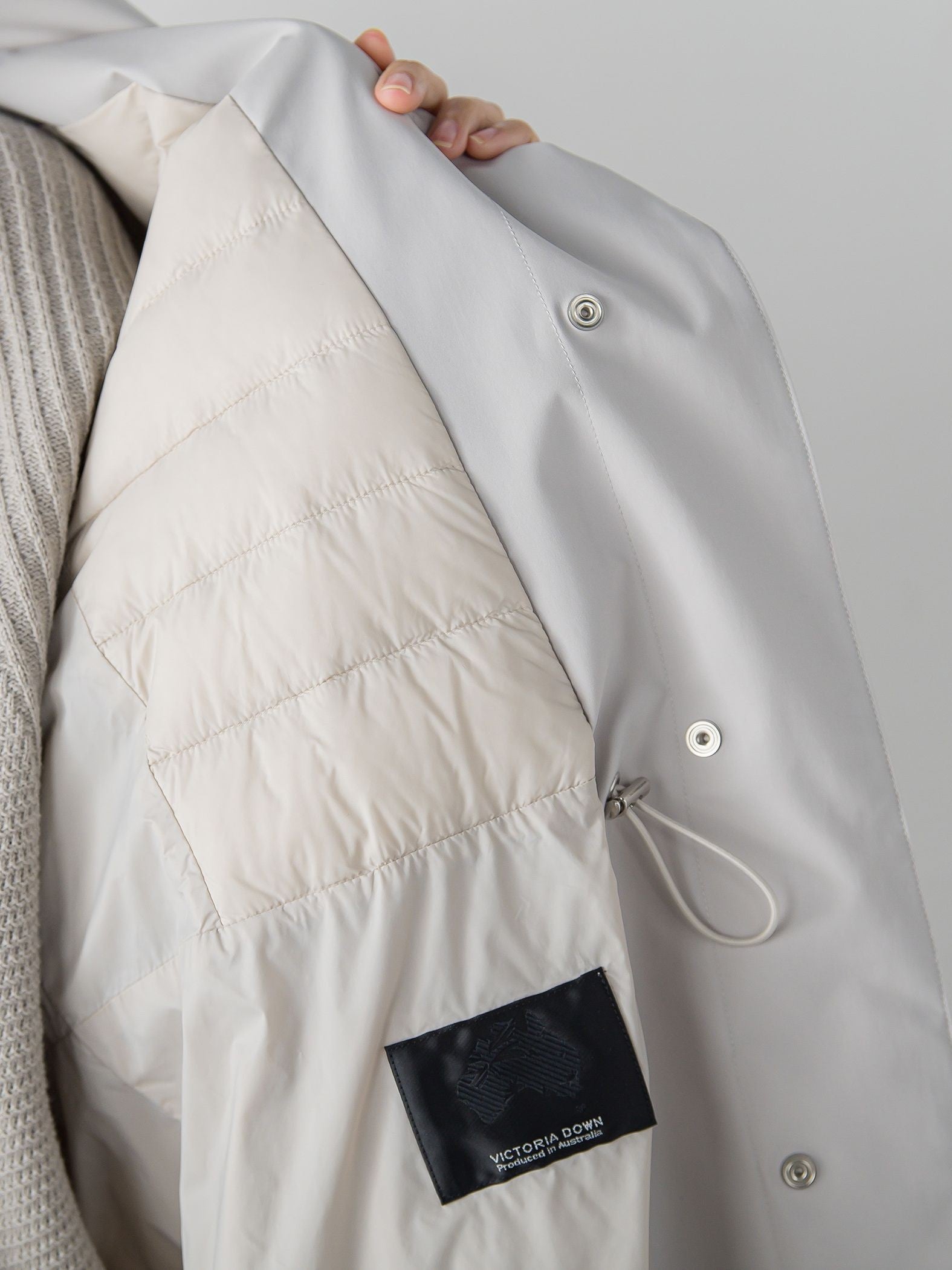 【大きいサイズ】パーテーションダウンロングコート