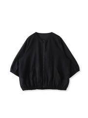 【大きいサイズ】メッシュベイカーブルゾン