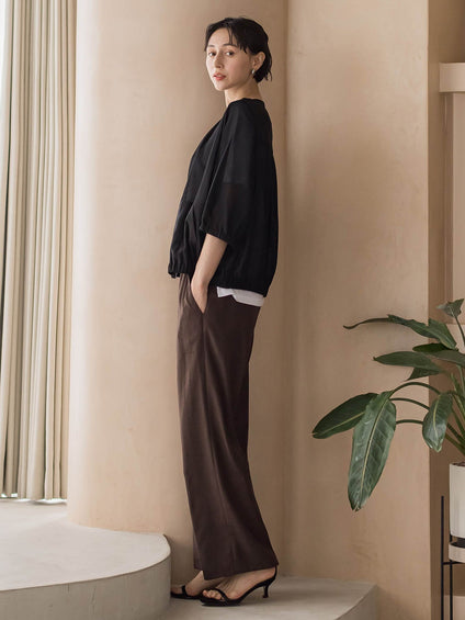 リネンライクベイカーパンツ