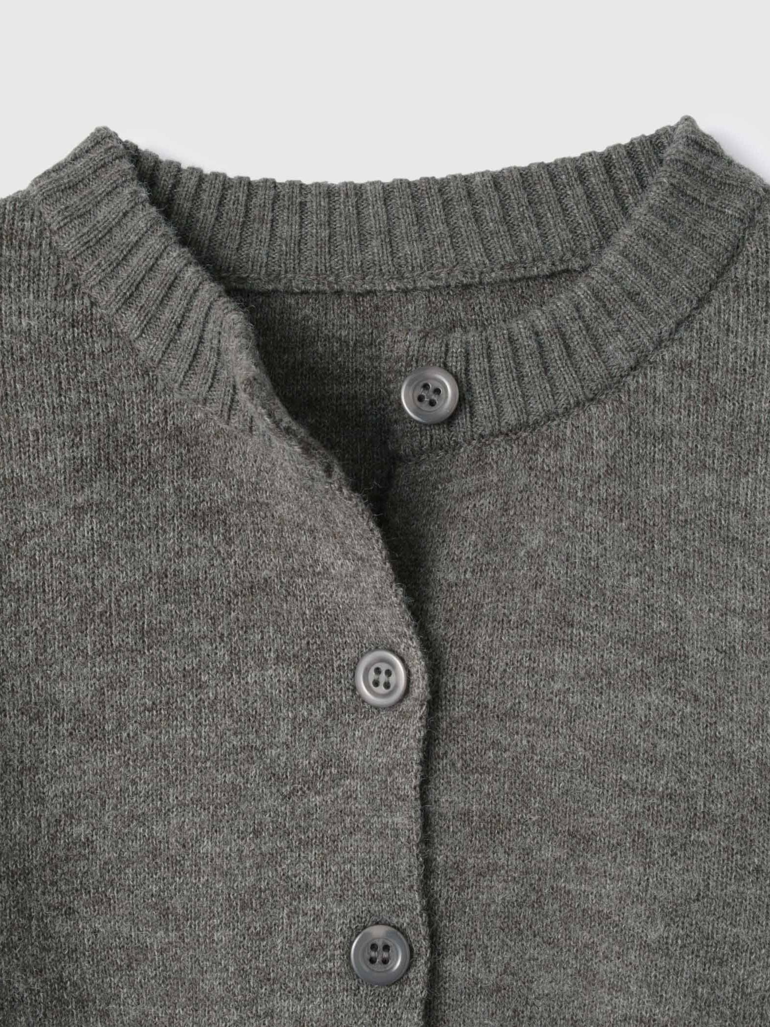 アルパカタッチダブルフェイスニットカーディガン≪手洗い可能≫