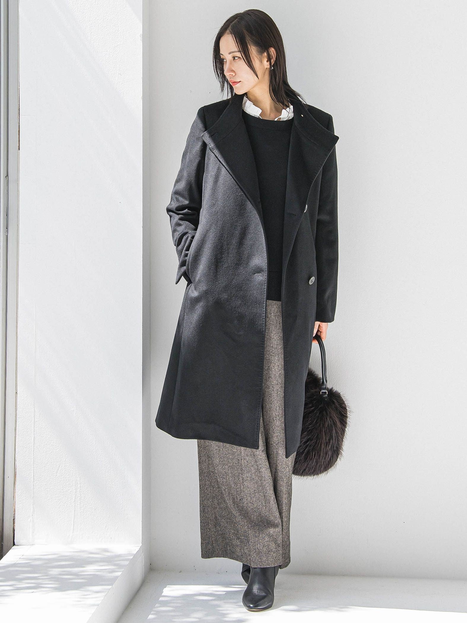 【カタログ掲載】プレミアムウールカシミヤロングコート