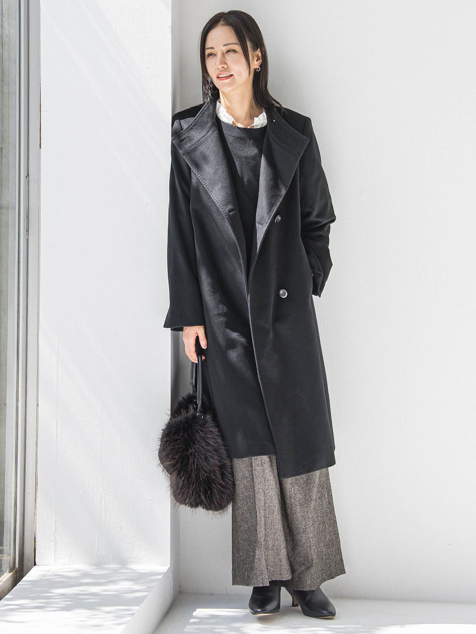 【カタログ掲載】プレミアムウールカシミヤロングコート