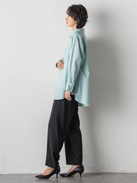 ドビーストライプシャツ