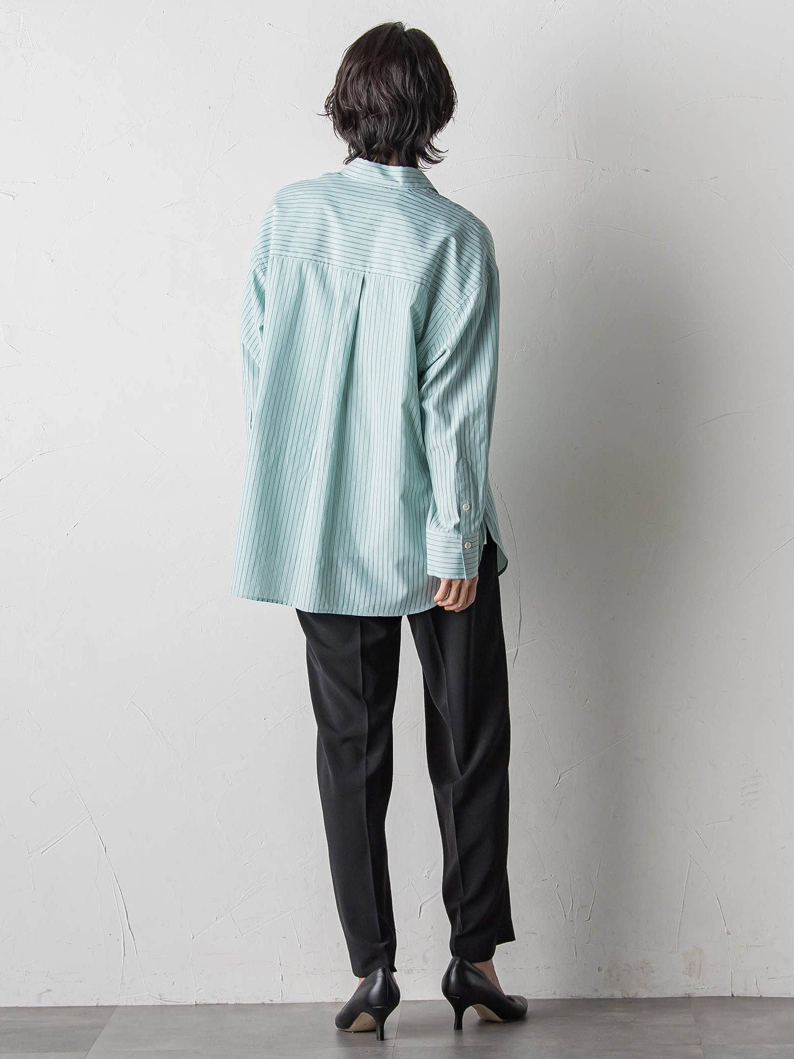 ドビーストライプシャツ