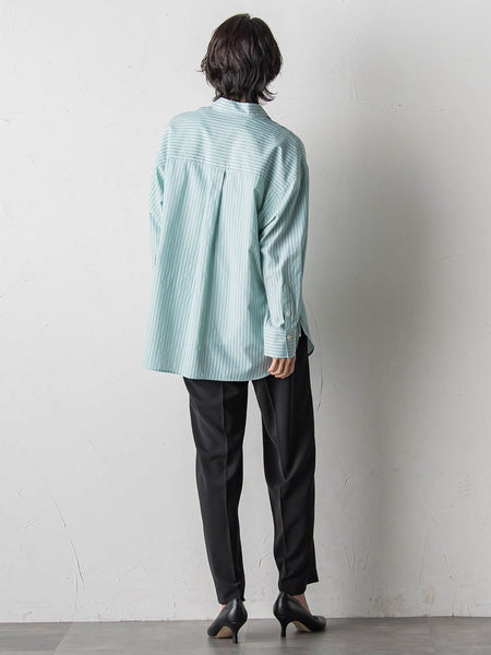 ドビーストライプシャツ