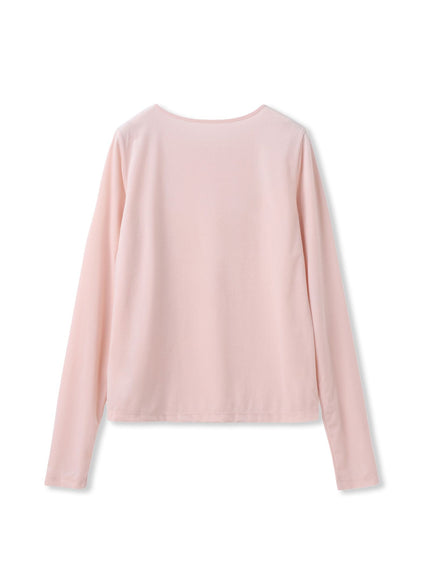 シアーベロアカットソー≪手洗い可能≫