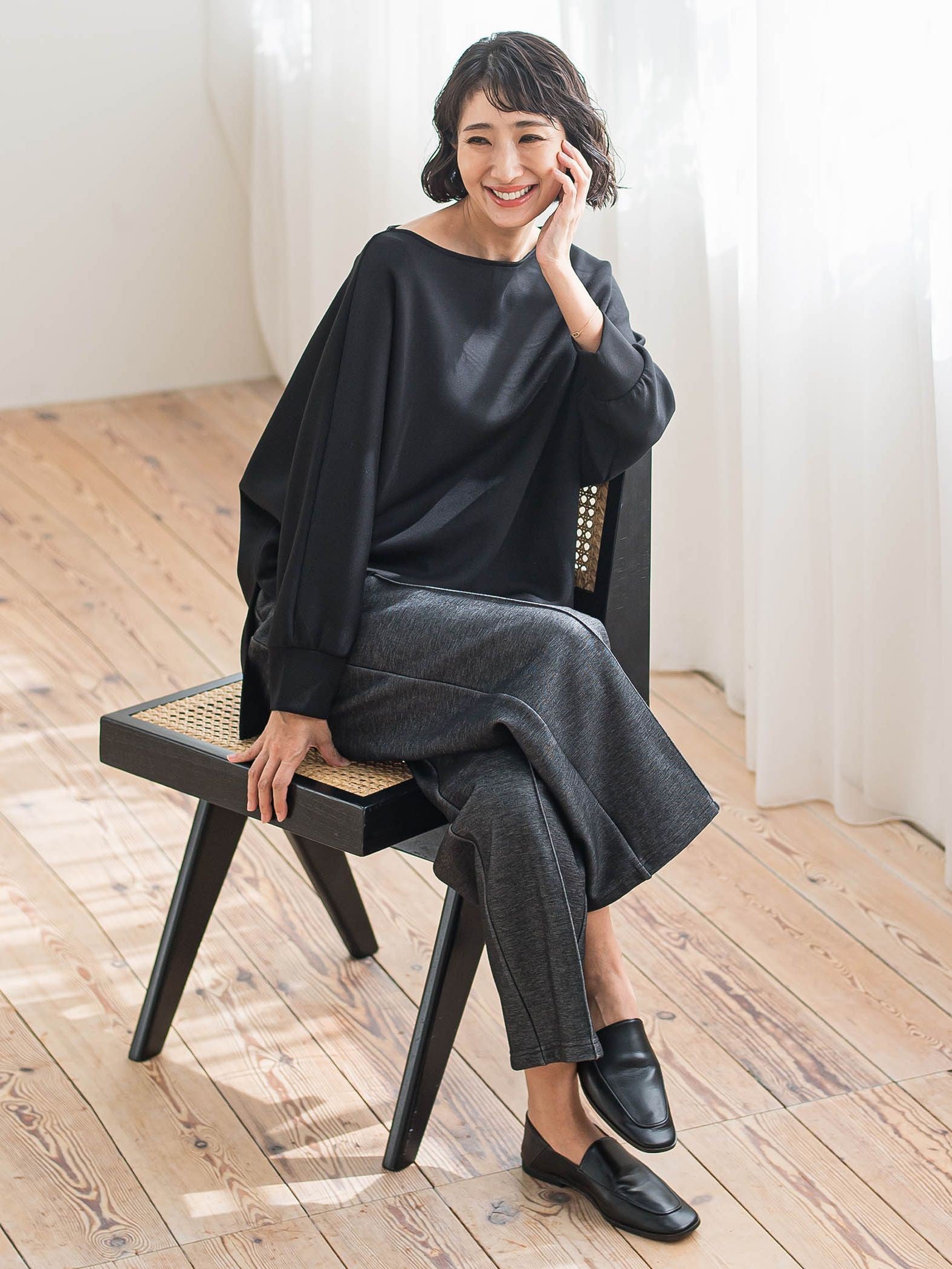 【WEB限定】”もっちり素材”ダンボールドルマンプルオーバー≪手洗い可能≫