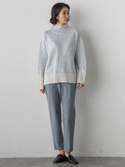 【WEB限定】”ふんわり配色の”もっちりハイネックニット