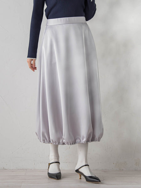PLUM ROYAL SATINスカート≪手洗い可能≫