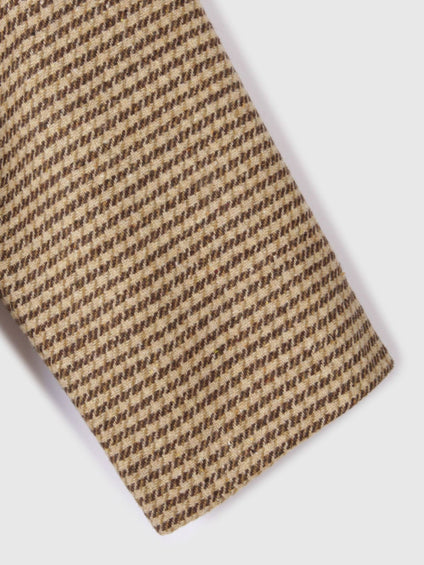 ツィーディチェックWボタンジャコット