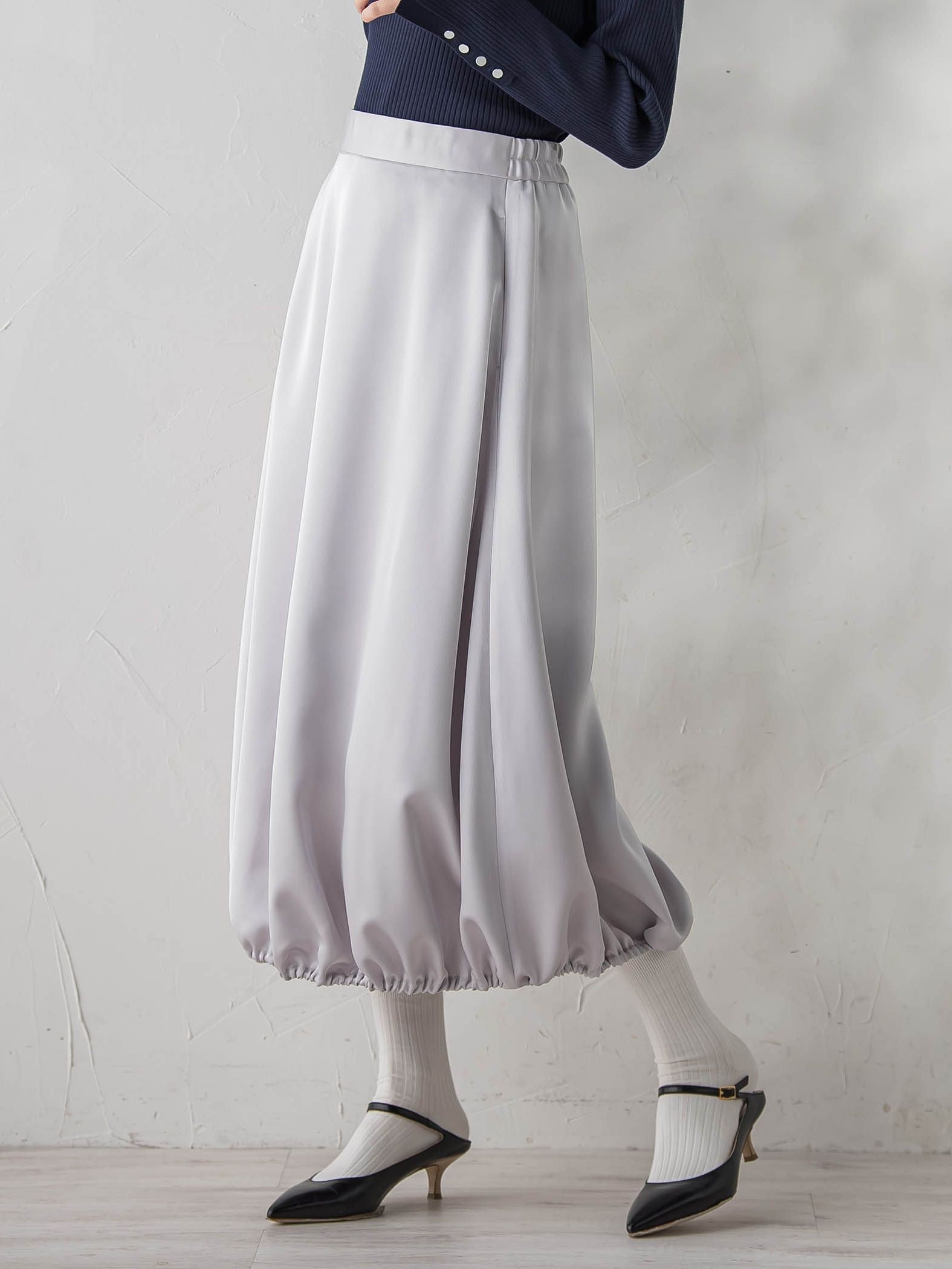 PLUM ROYAL SATINスカート≪手洗い可能≫