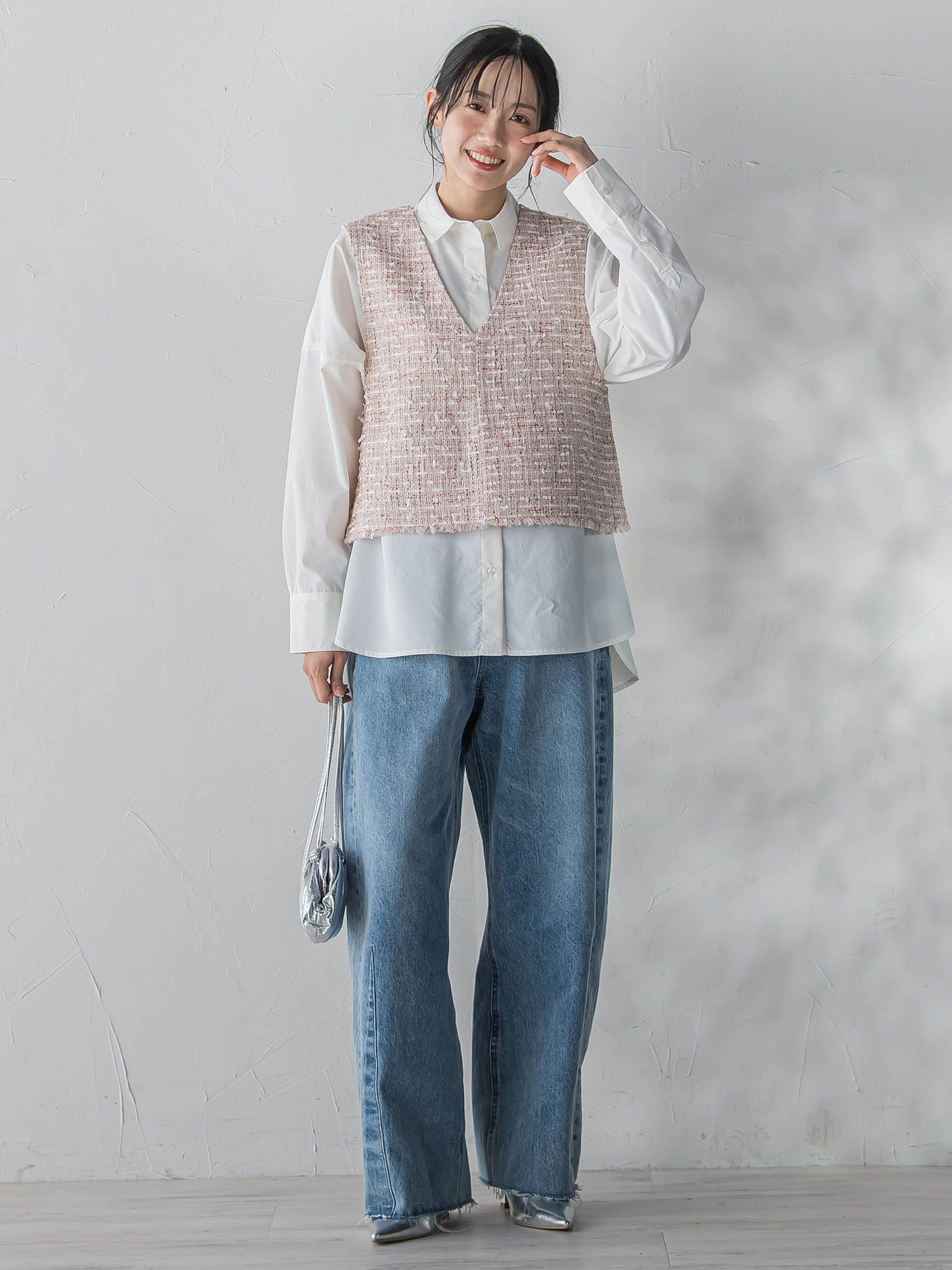 ヴィンテージブロードシャツ≪手洗い可能≫