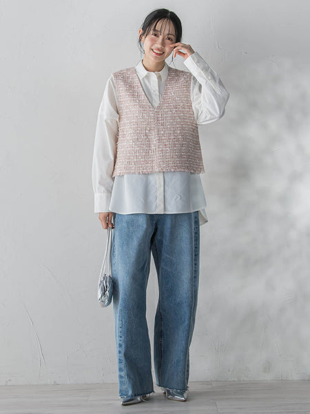 ヴィンテージブロードシャツ≪手洗い可能≫